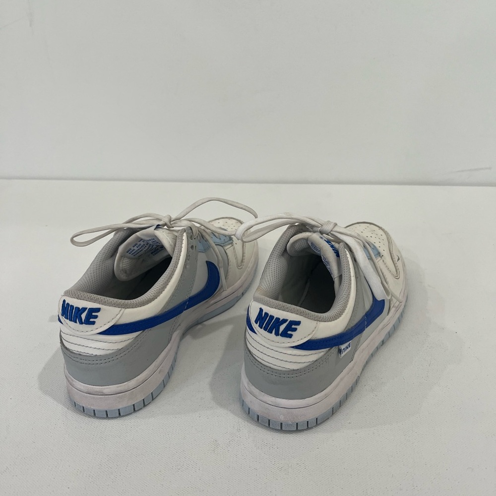 Nike Dunk Low Ivory Hyper Royal Just Stitch It FB1843-141 Size 4Y Women’s 5.5 - Picture 7 of 8